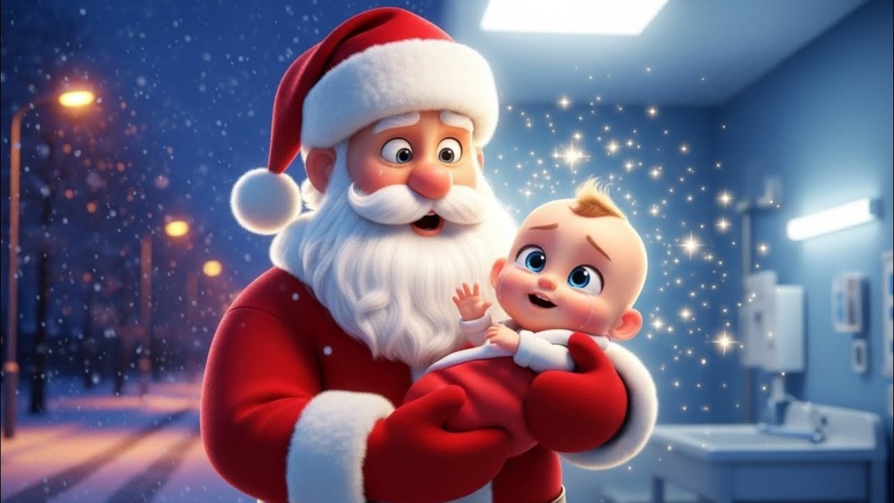 Santa Saves a Little Baby on a Snowy Night ❤️👶| Magical Christmas Story for Kids | Happy Star Rhymes
