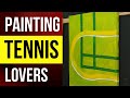 Painting for tennis lovers   grass