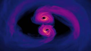 Simulation Reveals Spiraling Supermassive Black Holes Resimi