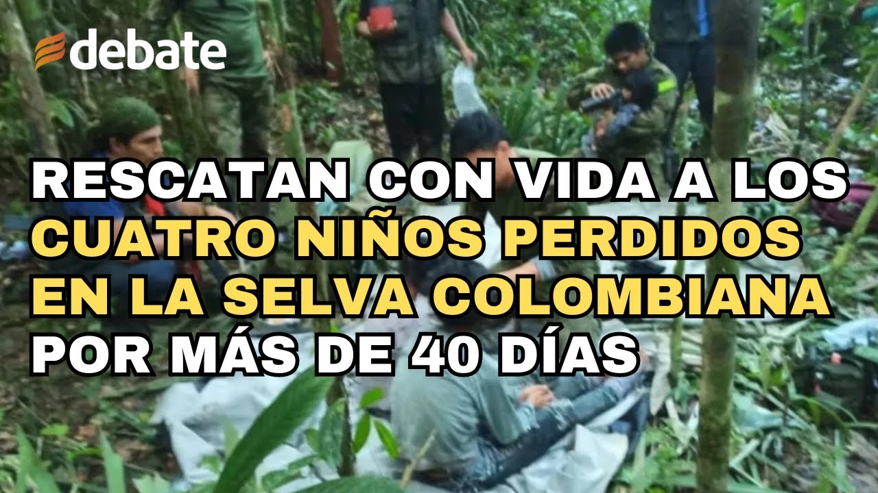 Rescatan con vida a los cuatro niños perdidos en la selva colombiana ...