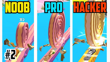 noob vs pro vs Hacker game spiral Roll #2,