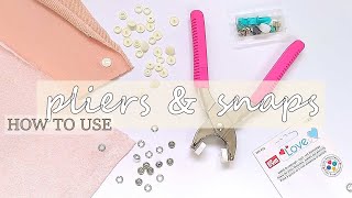 How to Set Jersey & Plastic Snaps with Prym Vario Pliers ❤️ Prym Love Edition 💙