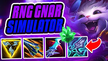 RNG GNAR SIMULATOR!!! Season 15 Gnar Gameplay (League of Legends)