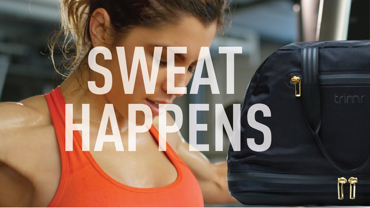 Trimr AllIn Gym Bag Sweat Happens Gym Bag with Wet Compartment