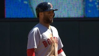 BOS@MIN: Pedroia smacks a three-run double