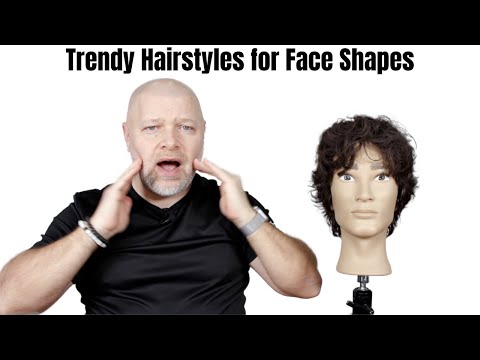 Видео: Trendy Hairstyles for Different Face Shapes - TheSalonGuy