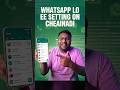 Secret WhatsApp Setting You MUST Enable! 😱 #whatsapp #shorts #viralshorts