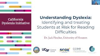 SCOE + Glean | CA Dyslexia Initiative ft. Dr. Jack Fletcher | September 2, 2021