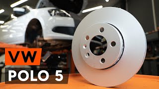 Как заменить передние тормозные диски на VW POLO 5 Седан [ВИДЕОУРОК AUTODOC]