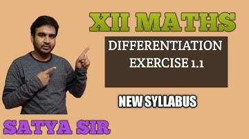DIFFERENTIATION CLASS 12 MAHARASHRASHTRA BOARD NEW SYLLABUS PART 2 EX 1.1 Q4,5,6,7