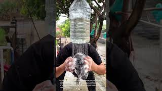 DIY Shower Hack: Using a Plastic Bottle for a Makeshift Shower