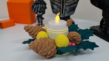 Multi Color(Multi Material) 3D Printing Timelapse(Octolapse) - X-Mas Candle