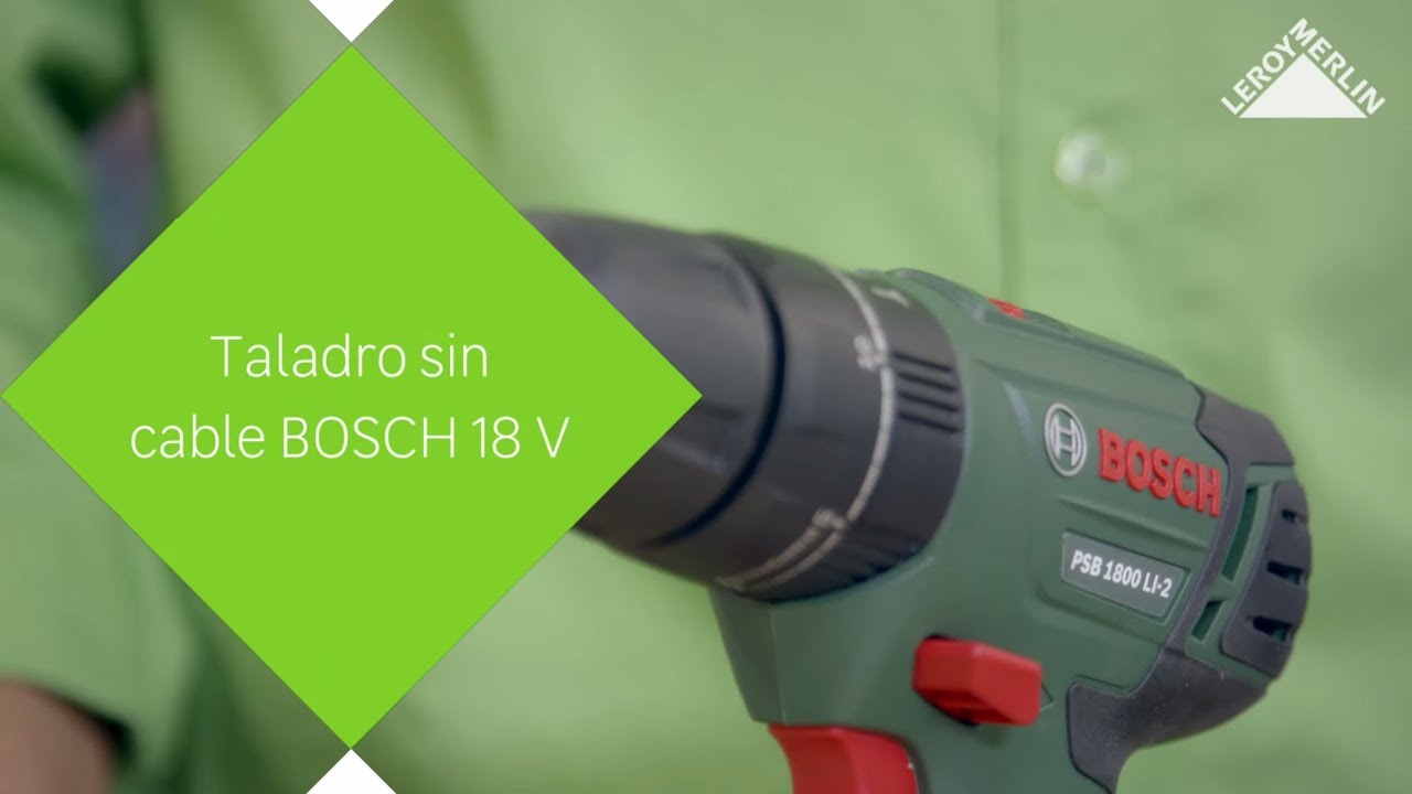 Taladro Bosch sin cable para mayor autonomía · LEROY MERLIN