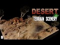 How To Make Realistic Desert Terrain Scenery - Triceratops Diorama