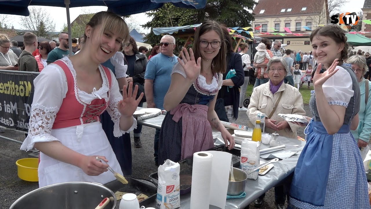 Der Köstitzer Bauernmarkt in Pößneck zum 1. Mai hat schon eine lange Tradition.