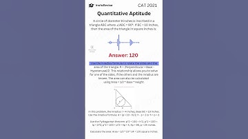 CAT Exam Previous Year Solved Questions | CAT Exam Quant 2021 Solved Question | Instant Revision