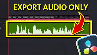 How to Export audio only in Davinci Resolve