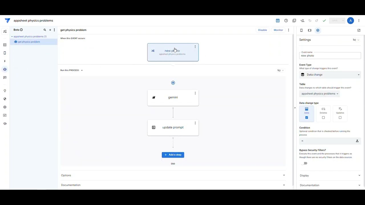 appsheet physics problem generator using Google's Gemini - YouTube