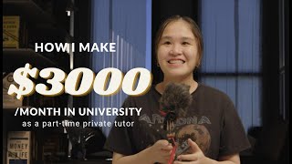 how much did i earn as a part-time tutor in university?