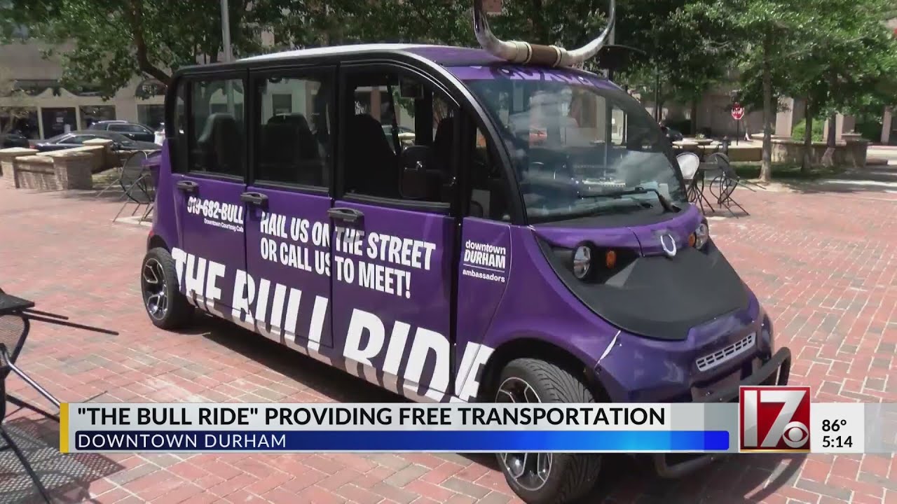 "The Bull Ride" providing free transportation in downtown Durham