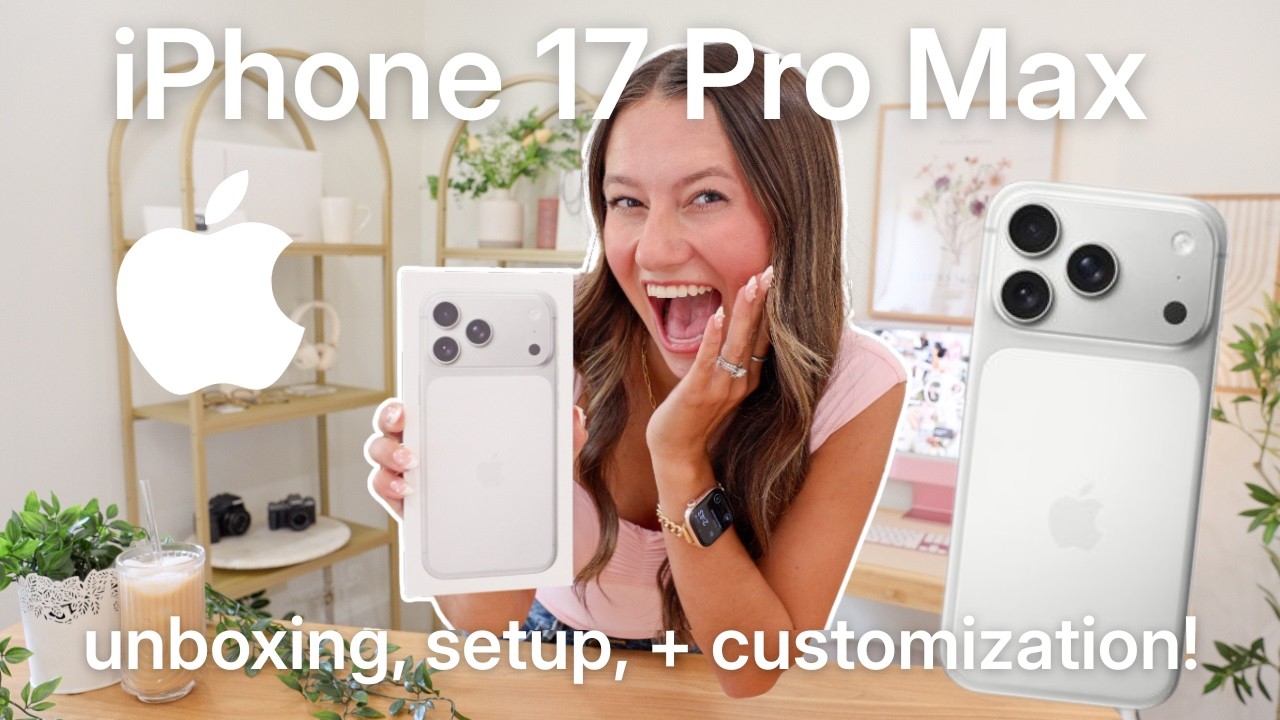 Распаковка iPhone 17 PRO MAX ✨ *настройка с помощью iOS 26, тест камеры, + подборка аксессуаров!*
