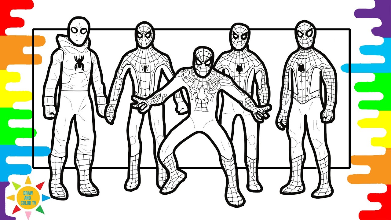 Different Colors of Spiderman Coloring # 1 | Sub Urban ...