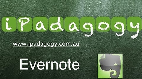 iPadagogy - App Review - Part 1 Evernote iPad Tutorial
