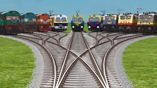 Nine Reality Of Indian Railways Games Videos 🤗 || Indian Train Crossing 3d Gameplay Trains Railfan screenshot 2