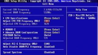Overclock Intel Pentium D (2.66ghz to 3.62ghz) MSI g41m-p26