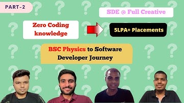 Part - 2 Journey of Masai-Student from BSc Physics to Software Developer | Placement and guidance