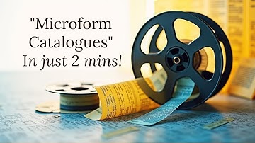 MICROFORM CATALOGUE | Non-Conventional Form | Physical Form of Catalogue Explained 