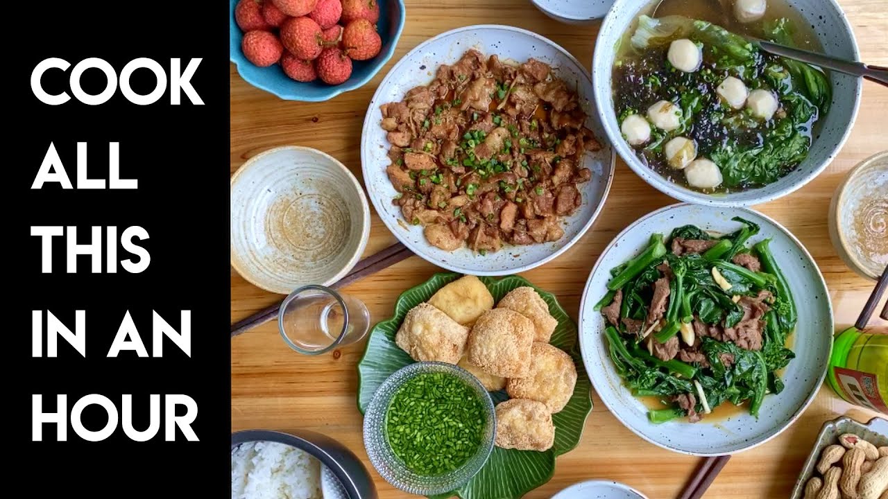 Chinese Mise En Place and Cooking a Full Meal | Chinese Cooking Demystified
