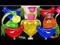 Asmr rainbow drinks drink sounds frog egg drink    eating sounds