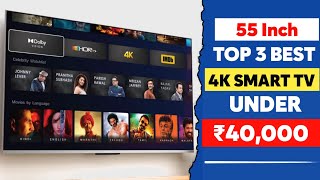 Top 5 Best Smart TV Under 40000 ll Best 4K Ultra HD Smart TV Under 40k In  2023 - YouTube