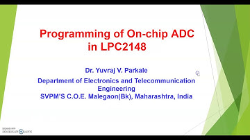 ADC Programming in LPC2148