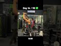Day 14 / 90 days challenge ✅#gym #viral #vlog #workout #motivation