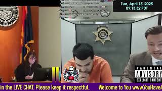 Initial appearance Pima County Superior Court ARIZONA 04/15/2025 9am PST