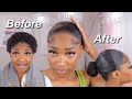 HOW TO : No Part Slick Back on Very Short Natural Type 4 hair | Eva Williams