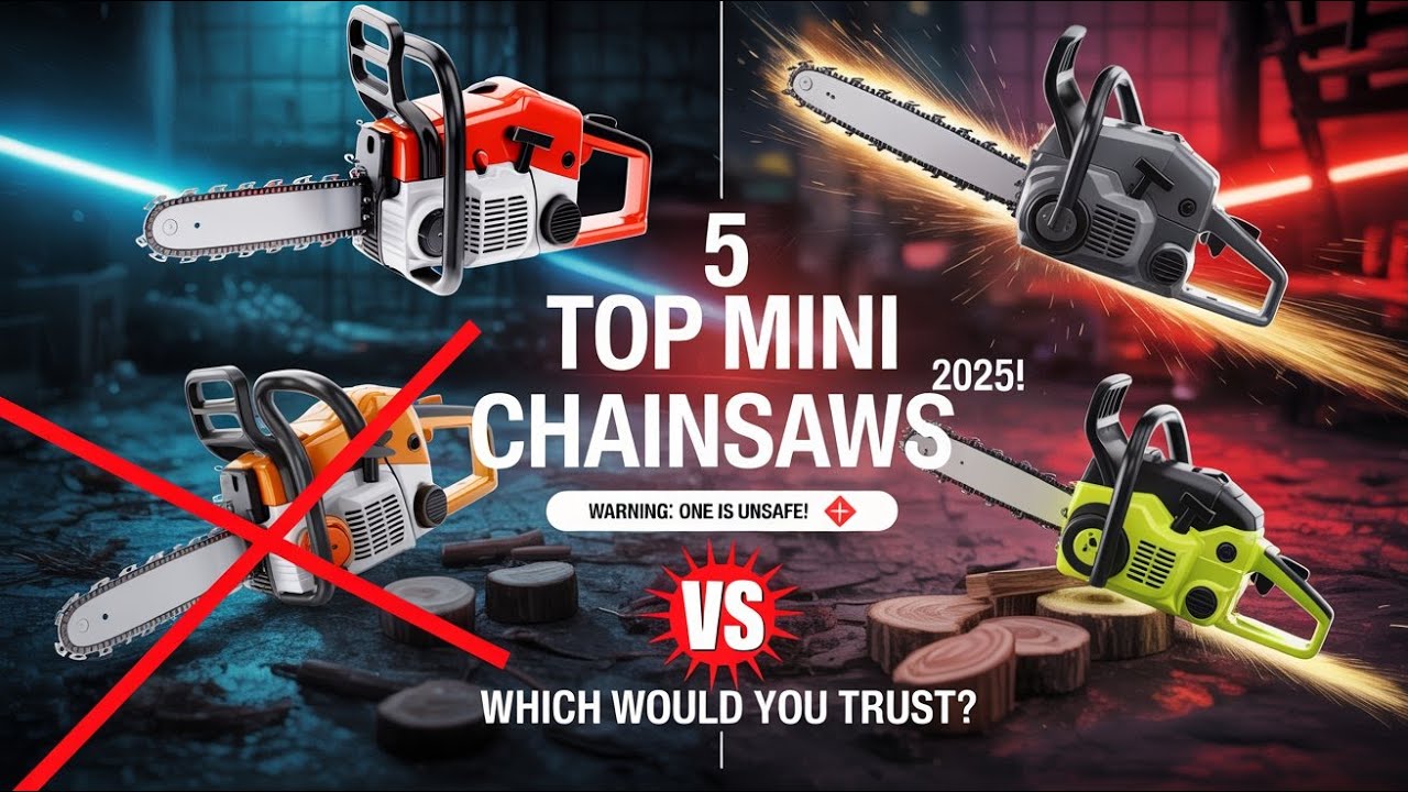 Top 5 Mini Chainsaws of 2025 TESTED! (One Could Be DEADLY! ⚠️) - YouTube