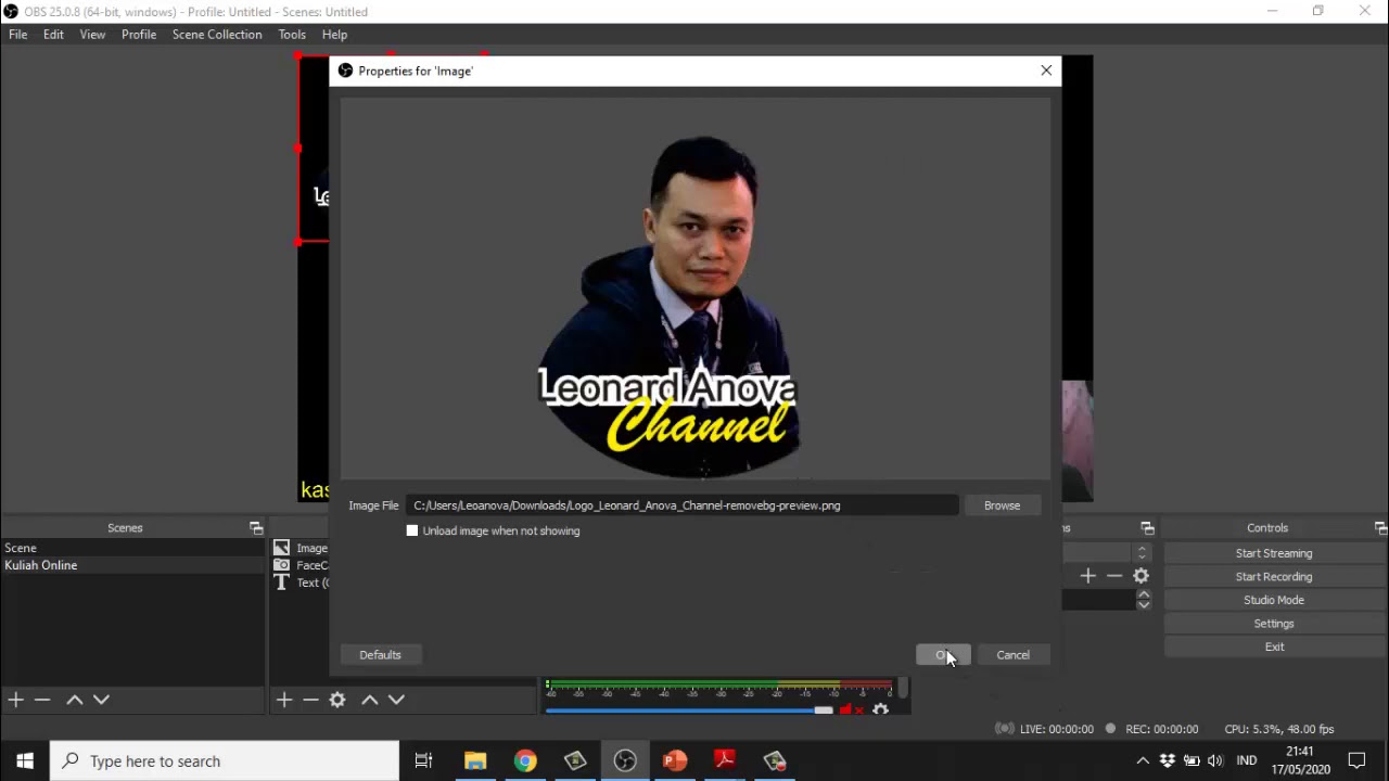 Tutorial Mempersiapkan Tampilan OBS Studio untuk Live Streaming - YouTube