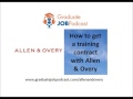 How to get a training contract with Allen & Overy - Graduate Job Podcast #50