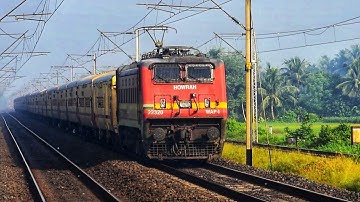 HWH WAP 4 WITH 12312 DN UTKRISHT KALKA - HOWRAH KALKA MAIL TEARS MIRZAPUR BANKIPUR | INDIAN RAILWAYS