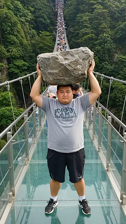 Glass Bridge Prank Gone Wild! 😱 #GlassBridge #Prank #Travel