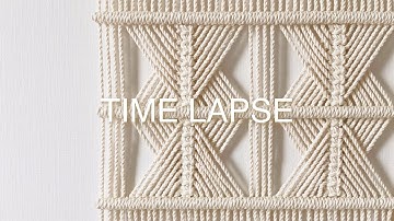 TIME LAPSE | macrame wall hanging | 마크라메 월 행잉