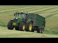 Silaging Under the Fells!  John Deere Action and Claas 950 on Roller-Coaster Land.