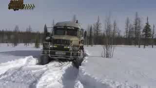 Дальнобойщики Севера Дороги крайнего севера Зимник #7 Extreme Truck Driver Siberia #7