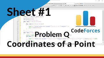 ICPC Assiut Sheet | Sheet 1 | problem Q | Coordinates of a Point | Mazen Labs