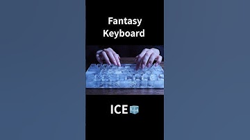🧊 Ice Keyboard ASMR – Frozen Typing in Silence #relax #aiasmr #crystals