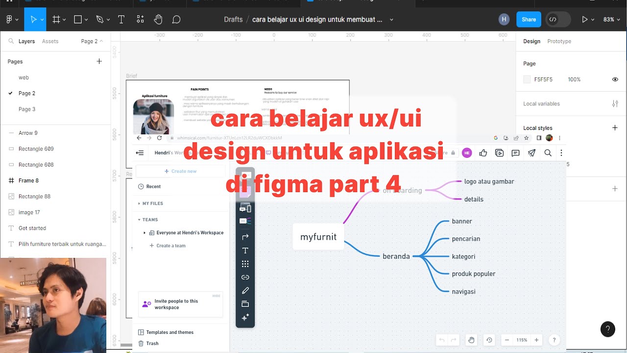 cara belajar ux/ui design untuk membuat aplikasi di figma part 5 - YouTube