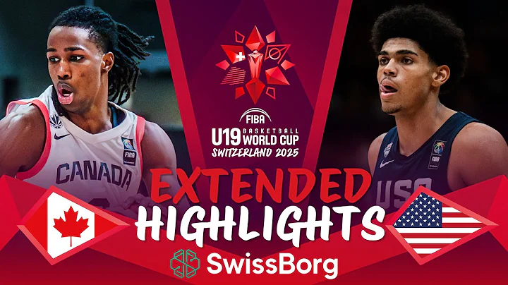 Canada 🇨🇦 vs USA 🇺🇸 | Quarter-Finals | Extended Highlights | FIBA U19 Basketball World Cup 2025